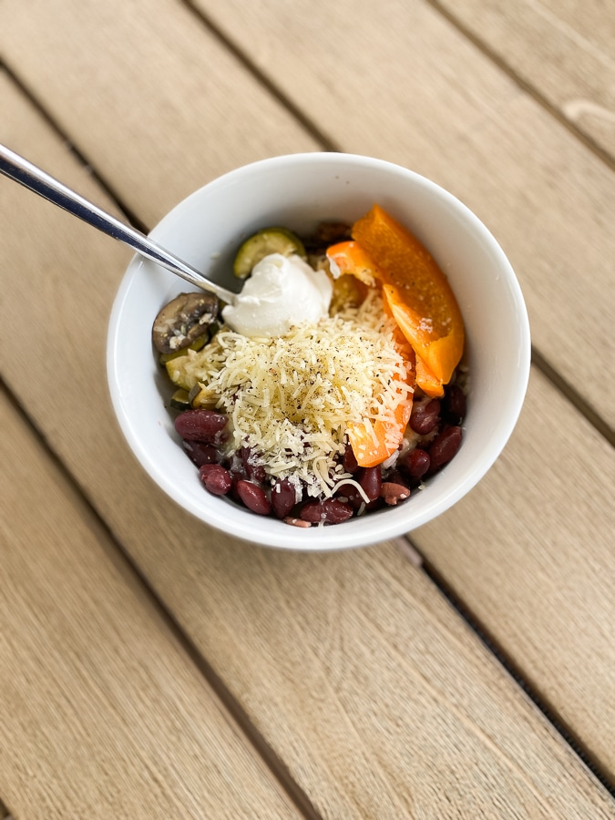 Beans + rice and what we've been eating