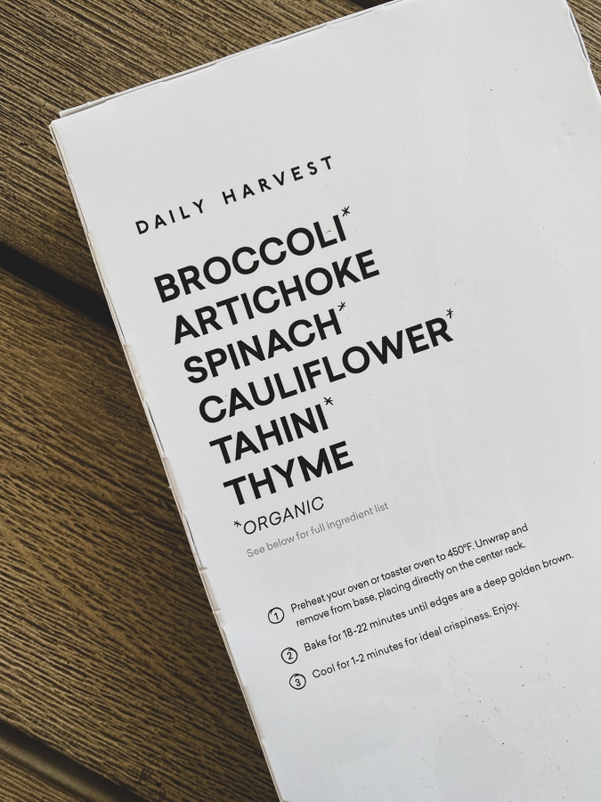 Daily Harvest flatbreads