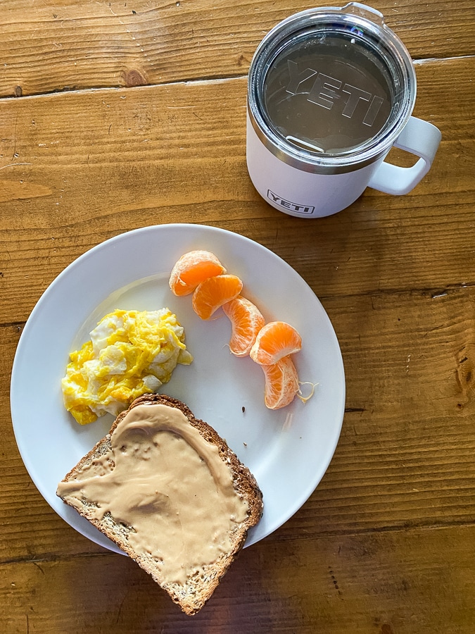 toast and fruit
