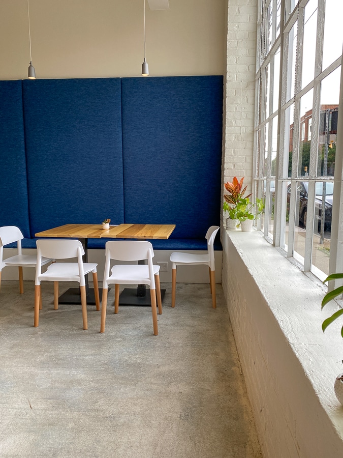 Tonic charlottesville interior by window