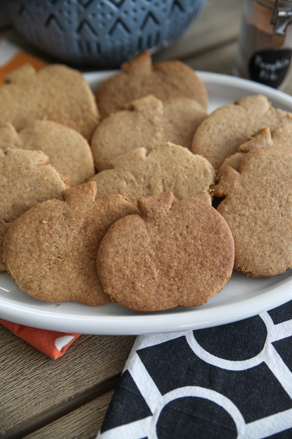 plate of pumpkin grahams