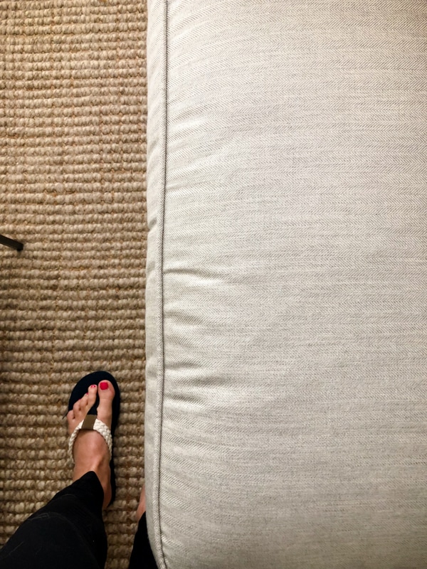 Sunbrella fabric in boss tweed