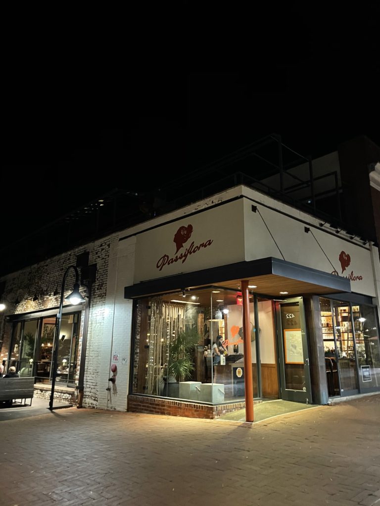 exterior of Passiflora in Charlottesville