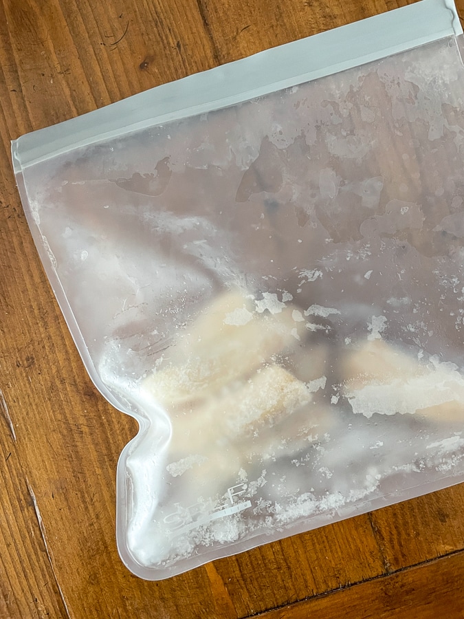 silicone freezer bag