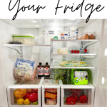 Graphic for organized fridge