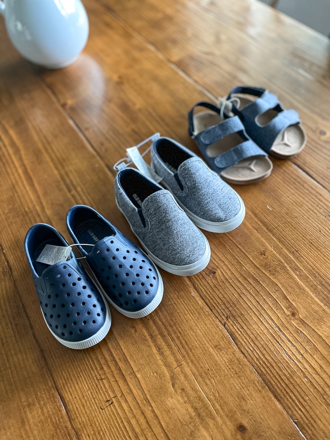 summer shoes for kids assortment