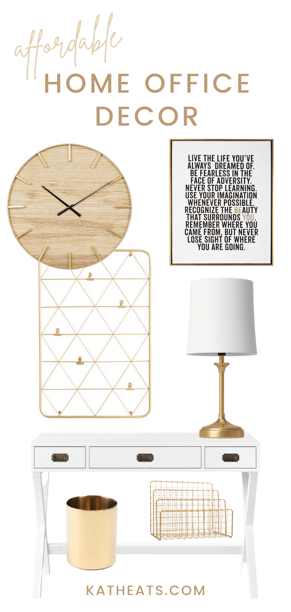 affordable home office decor - classic look