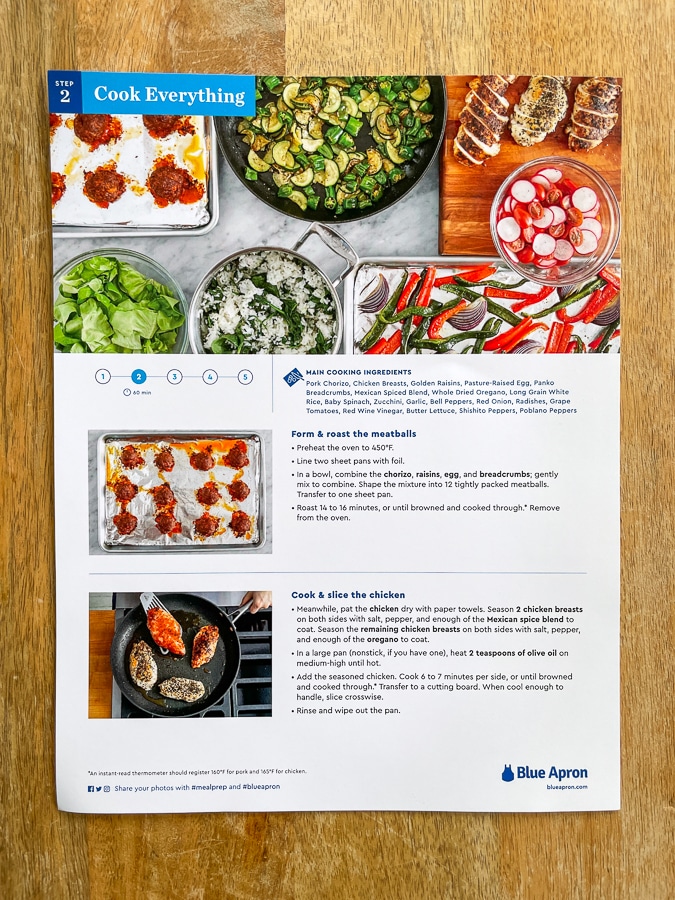 meal prep recipe card more cooking steps