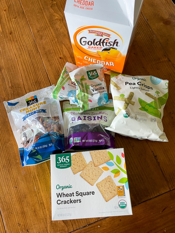 Kids Charcuterie Board  dry ingredients