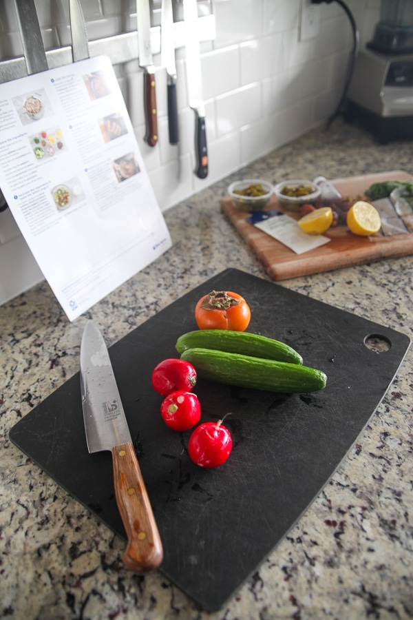 making lunch as part of daily routine