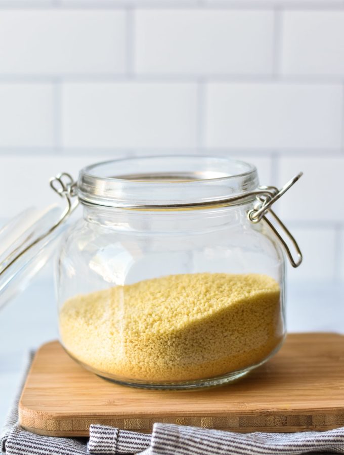 millet in a jar