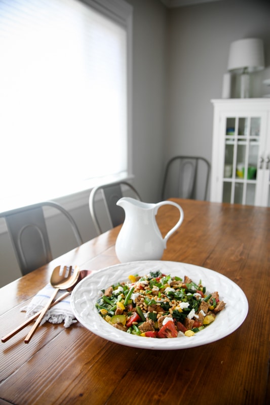 Healthy Panzanella Salad Healthy Panzanella Salad