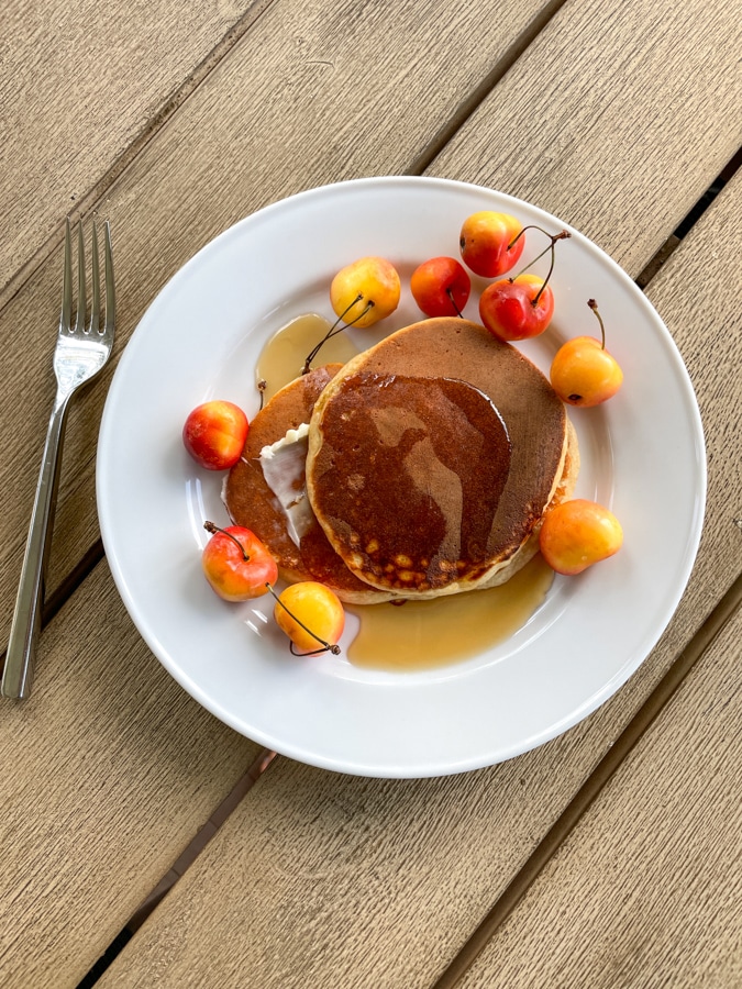 Kodiak cakes + cherries