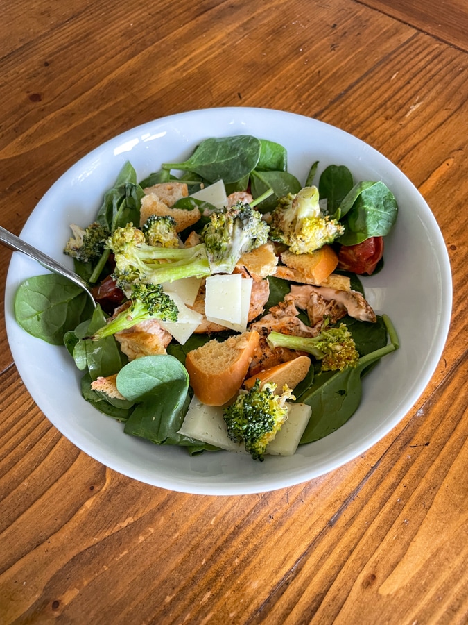 Leftover-jammed salad
