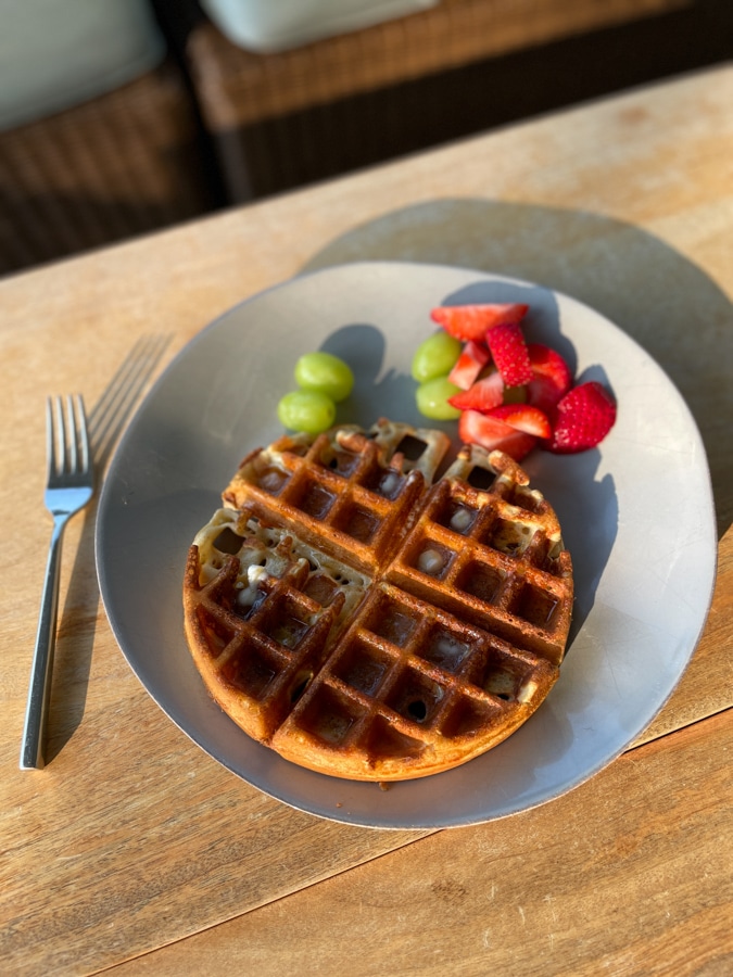Kodiak Cake homemade waffles
