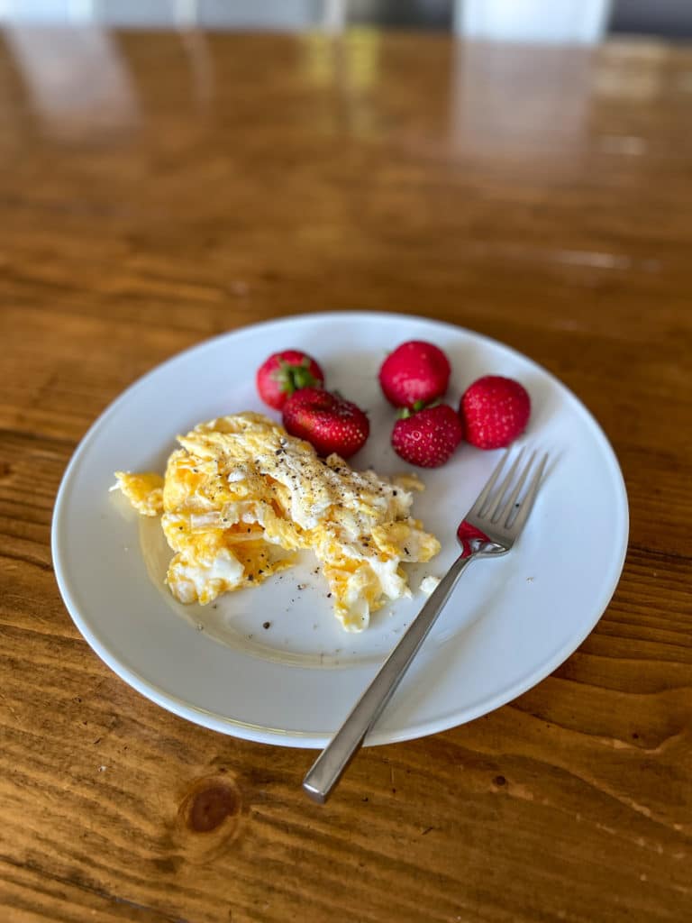 Eggs and berries Eggs and berries