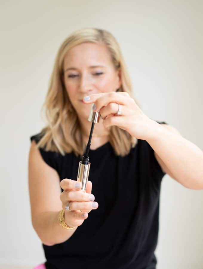 kath holding beautycounter think big mascara