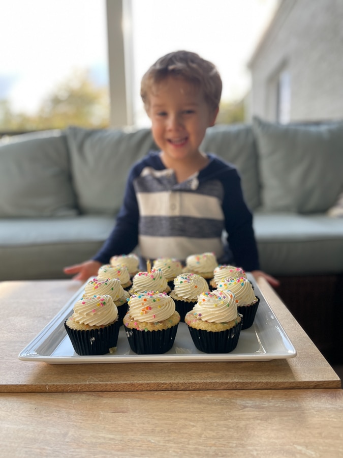 funfetti cupcakes | Birchday + Halloween