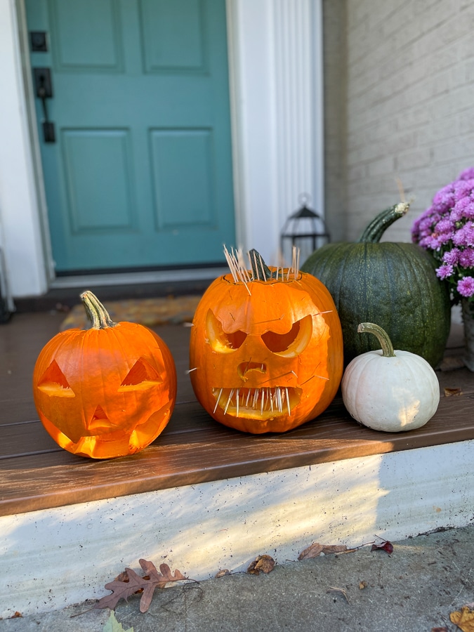 carved pumpkins