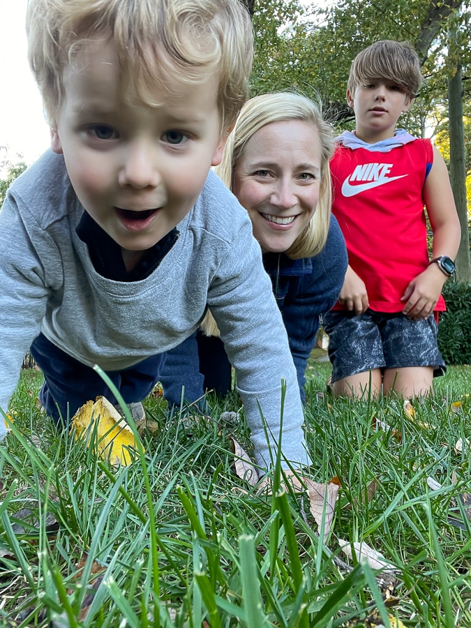 family grass selfie family grass selfie