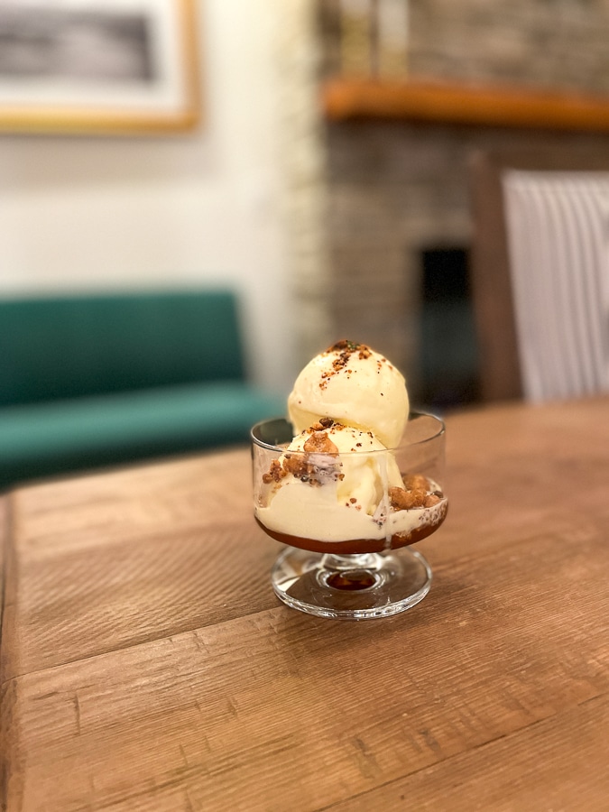 glass of ice cream glass of ice cream