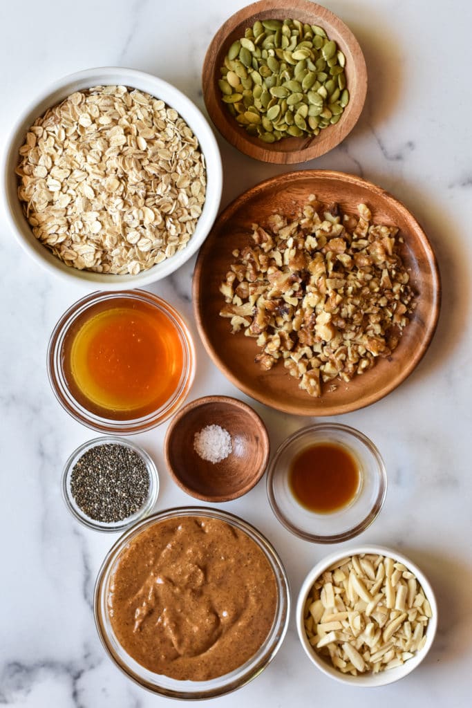 ingredients for easy energy bars ingredients for easy energy bars