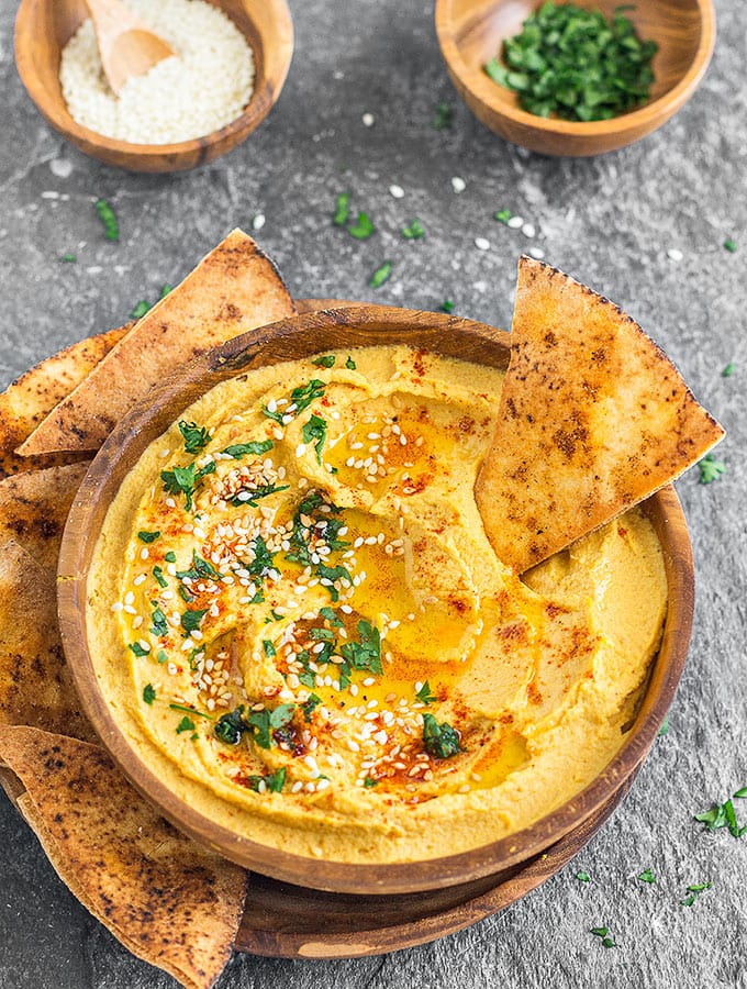 Savory Pumpkin Hummus Savory Pumpkin Hummus