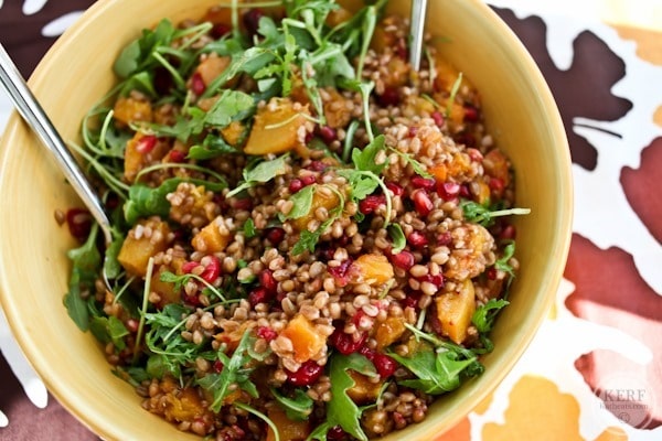 Fall Wheatberry Salad Fall Salads for Thanksgiving: Fall Wheatberry Salad