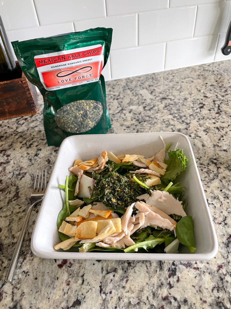 Salad With Kale Chips Salad With Kale Chips