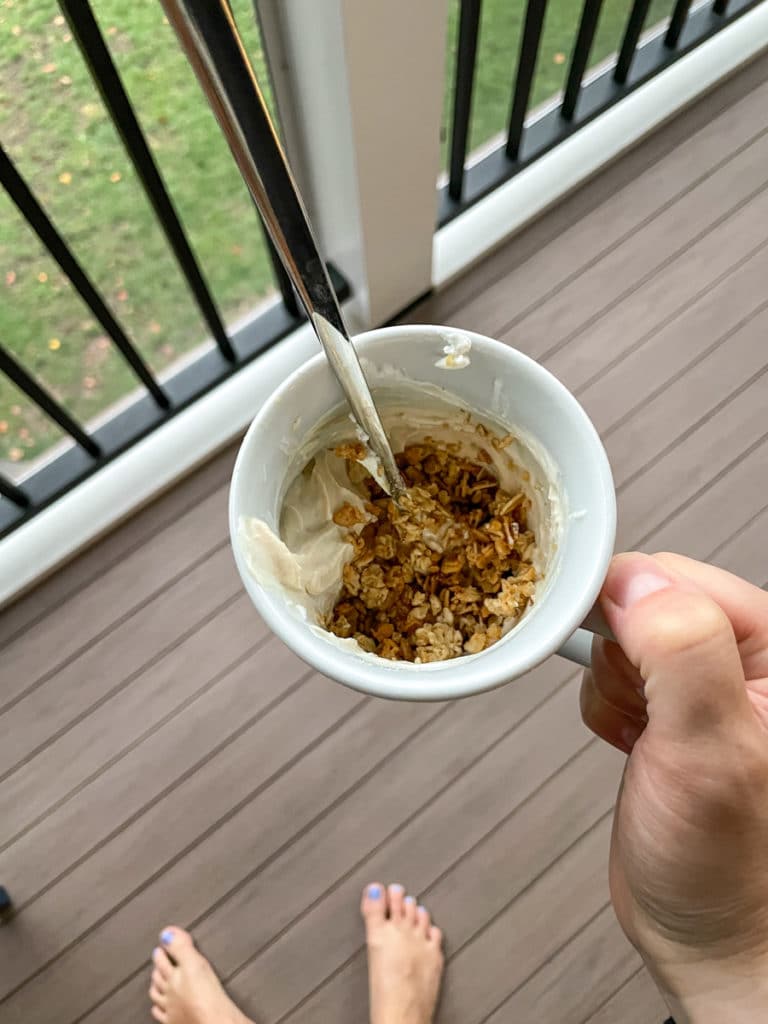 Peanut Butter Fluff Yogurt with granola Peanut Butter Fluff Yogurt with granola