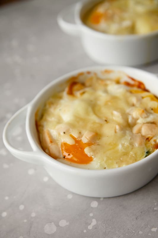 easy baked eggs in baking dish - Our Favorite Holiday Recipes