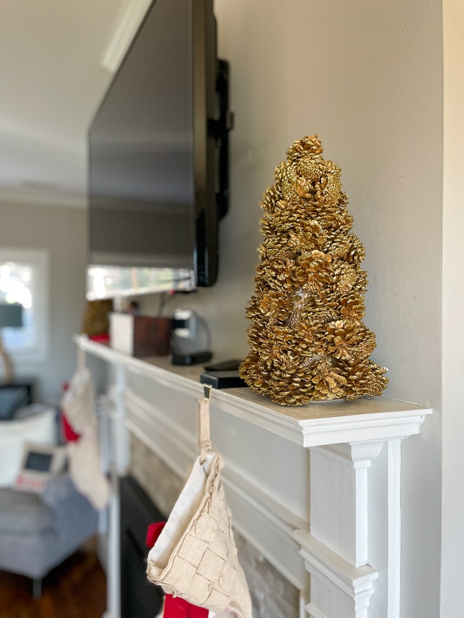 golden pinecone trees