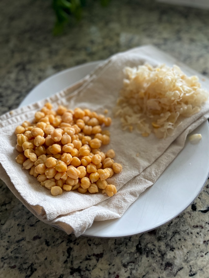 Prep and dry chickpeas Prep and dry chickpeas