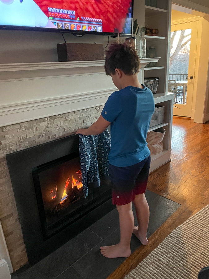 Mazen warming up by the fire Mazen warming up by the fire | Day In The Life