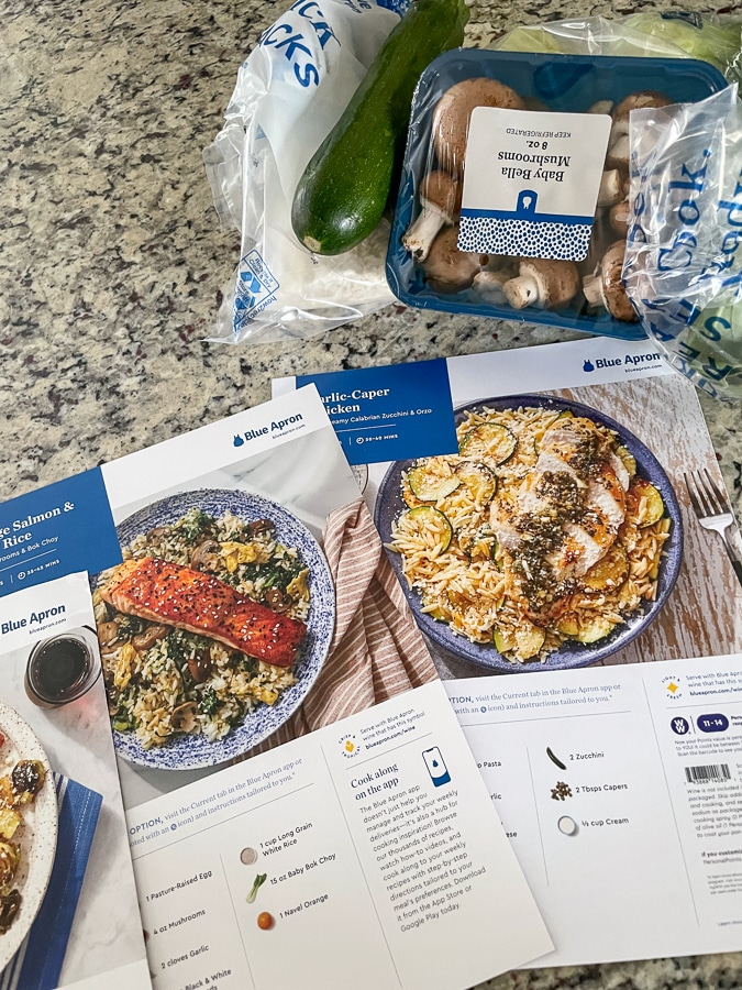 this week's Blue Apron box this week's Blue Apron box