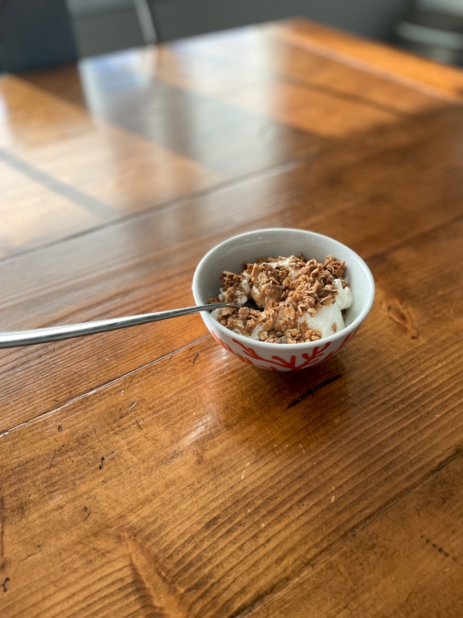 Yogurt, granola, PB Yogurt, granola, PB