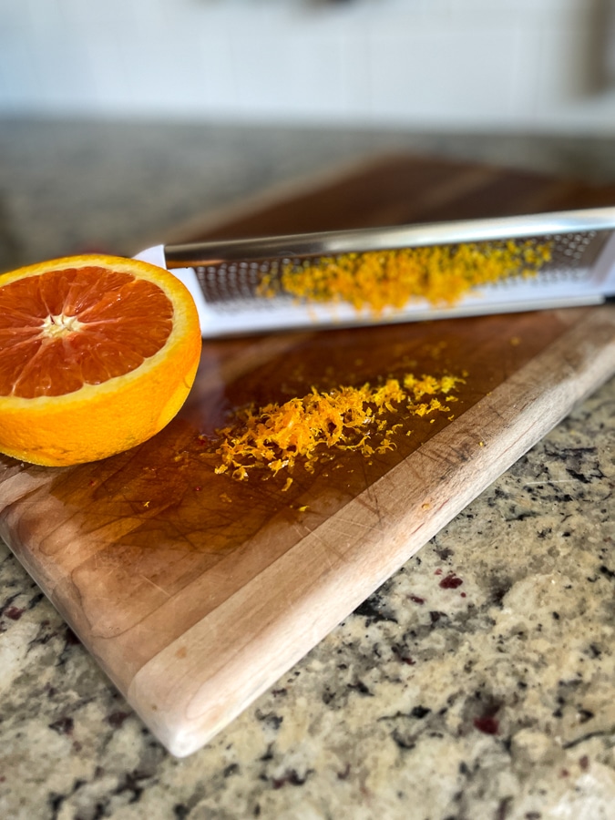 orange zest for salad dressing