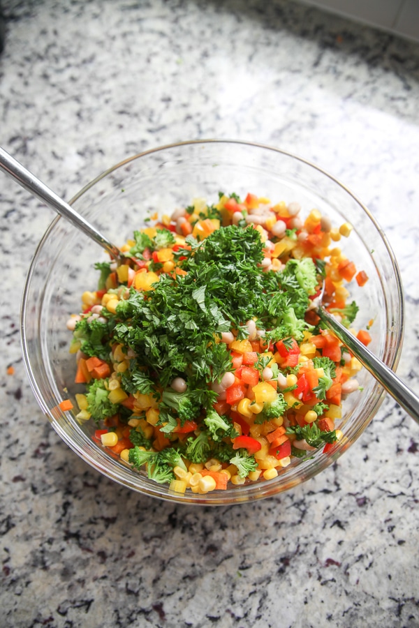 Confetti Chopped Salad Confetti Chopped Salad bowl