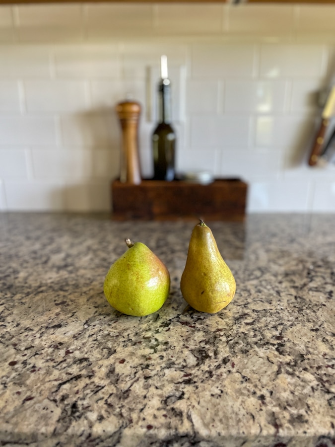 ripe D'Anjou pear ripe D'Anjou pear