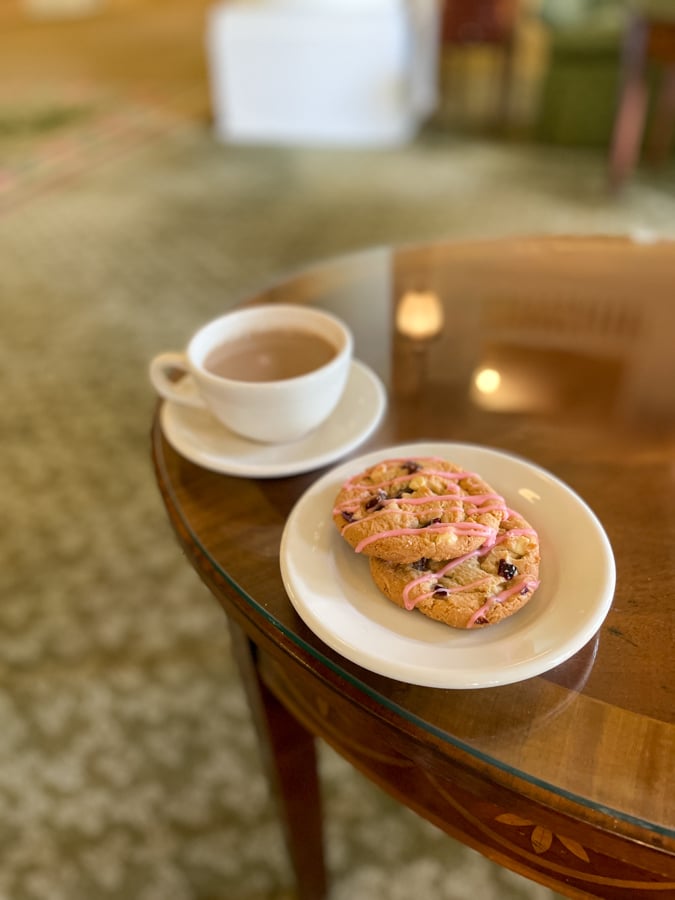 The Homestead complimentary tea and cookies The Homestead complimentary tea and cookies