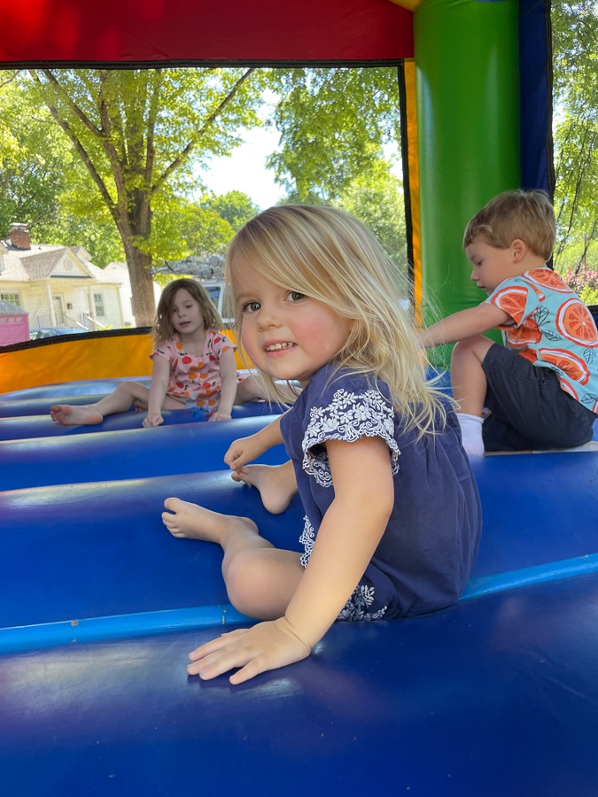 Kids in bounce house | Weekend in Charlotte
