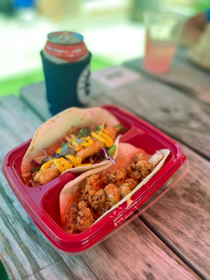 two tacos from Velvet Taco two tacos from Velvet Taco