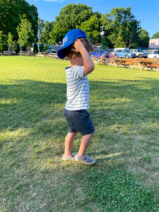 Little boy on the grass Little boy on the grass | Weekend in Charlotte