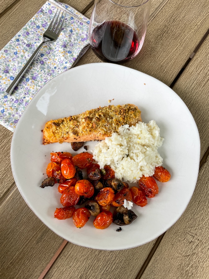 Blue Apron dinner Blue Apron dinner at the porch
