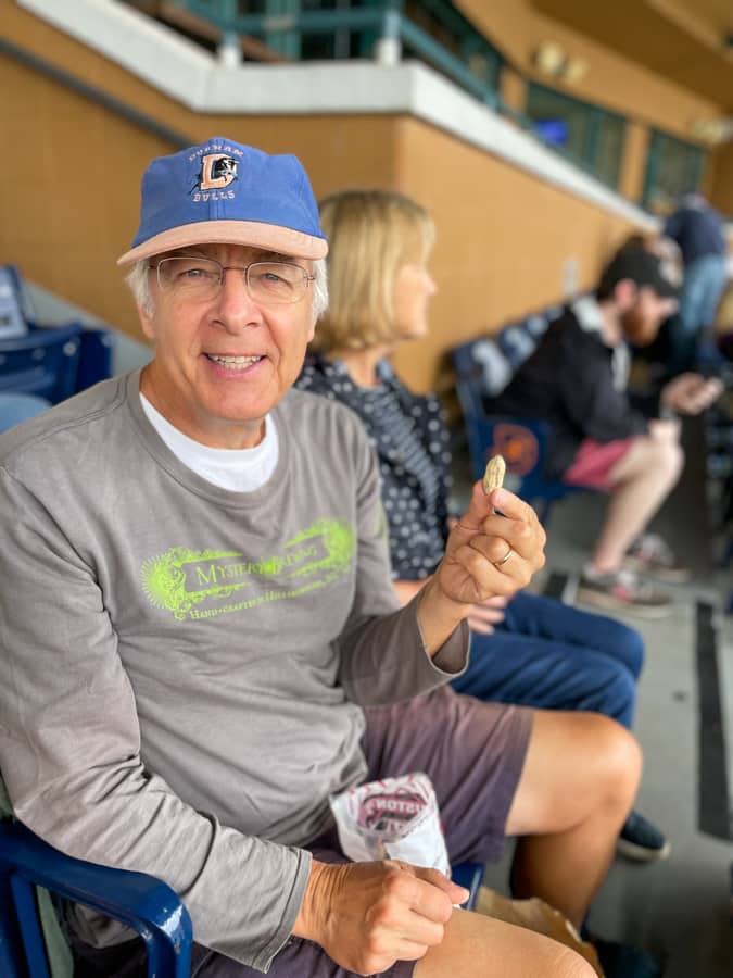 gramps eating peanuts gramps eating peanuts during baseball game