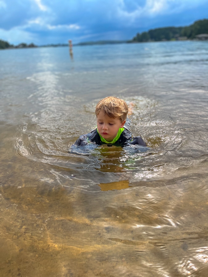 Smith Mountain Lake morning dip
