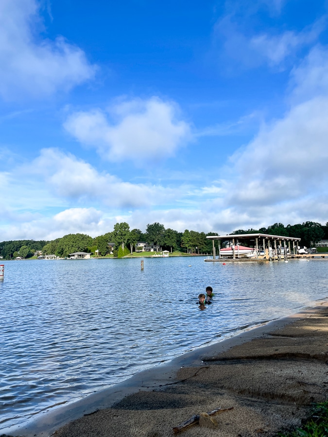 Smith Mountain Lake morning dip