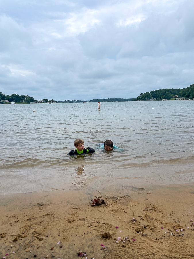 Swimming Smith Mountain Lake