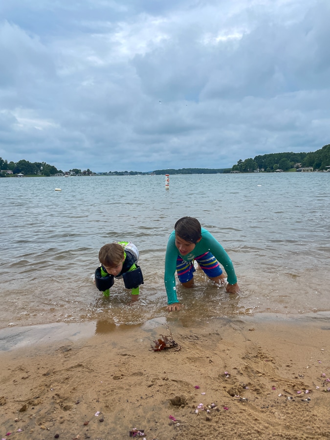 Swimming Smith Mountain Lake