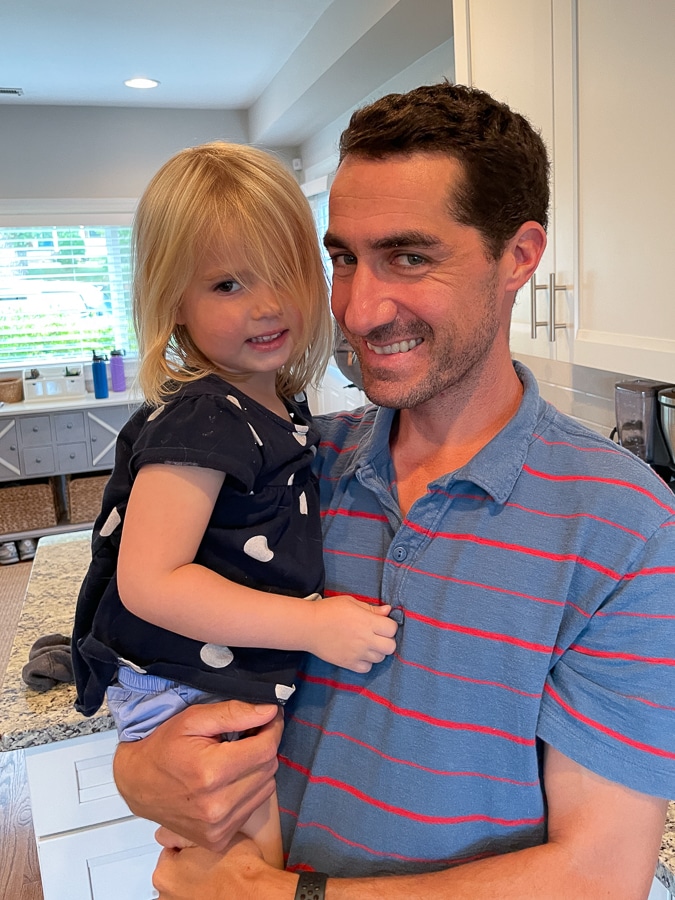 Thomas with niece
